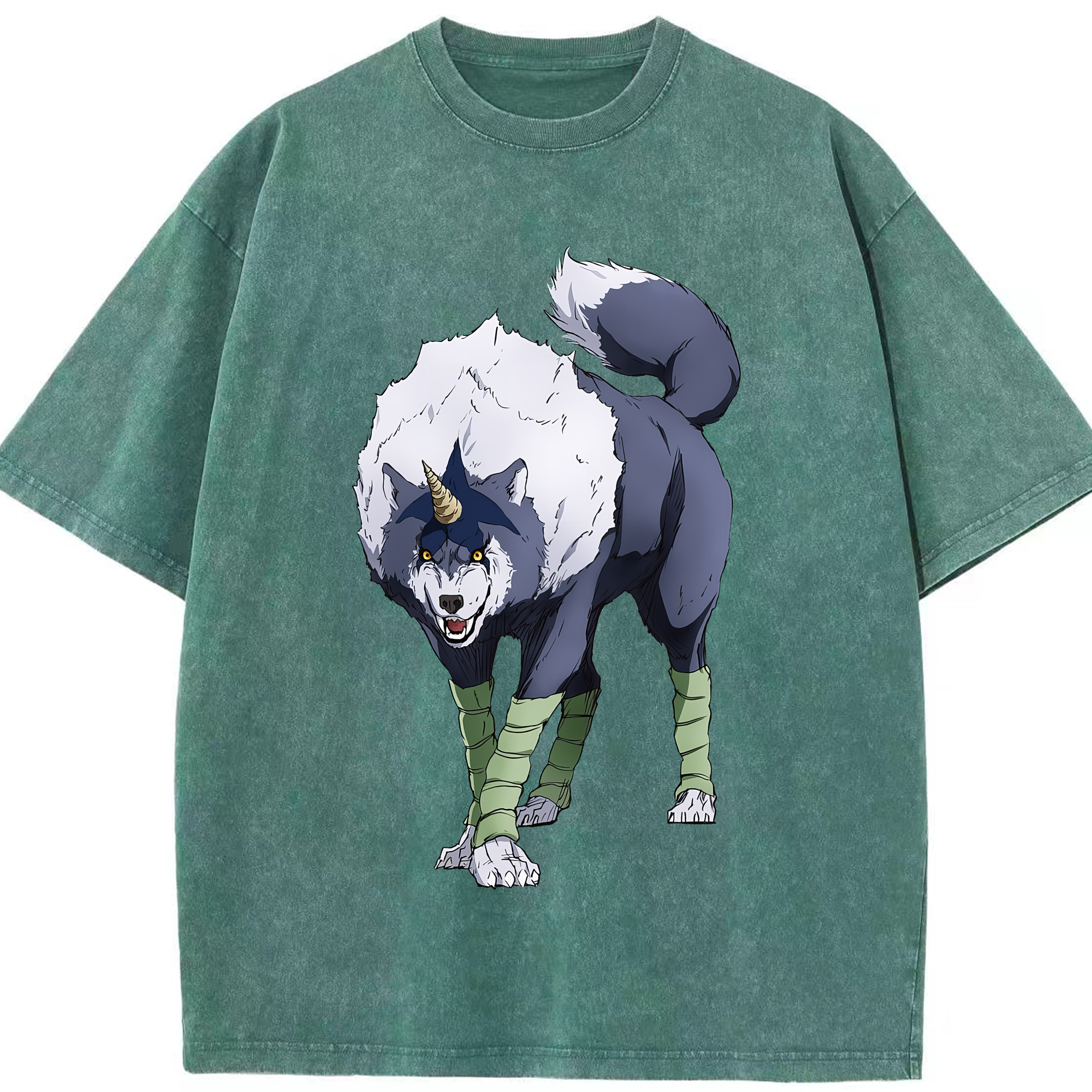 （画像用） 転スラ Regarding Reincarnated to Slime 綿100% ヴィンテージ風 半袖Tシャツ（フロントプリント）